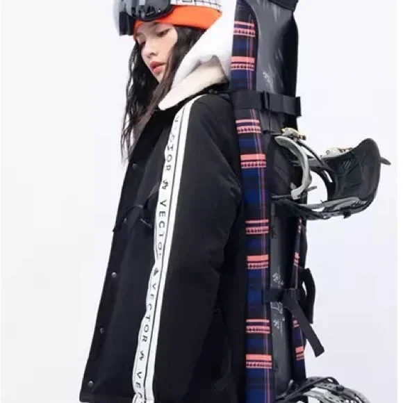 new! waterproof snowboard carrying coverlet B&W Lattice or Fire Plaid neoprene - Picture 12 of 16